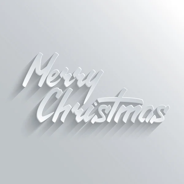 Merry christmas belettering wenskaart — Stockvector