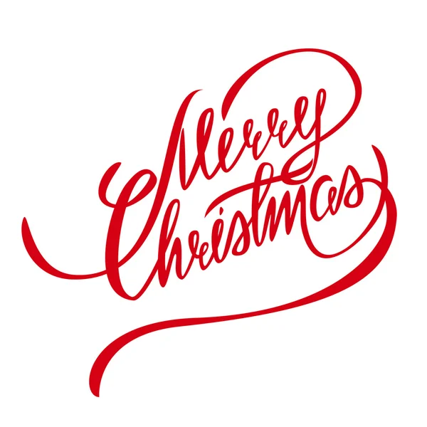 Merry Christmas Vector belettering - ontwerpelement — Stockvector