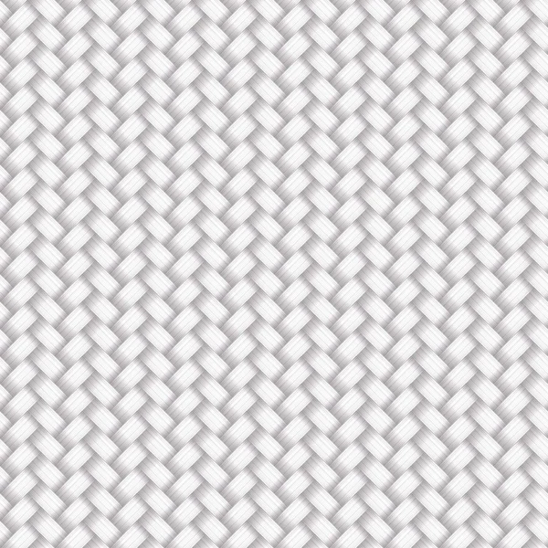 Белый бесшовные плетеный узор — стоковый вектор