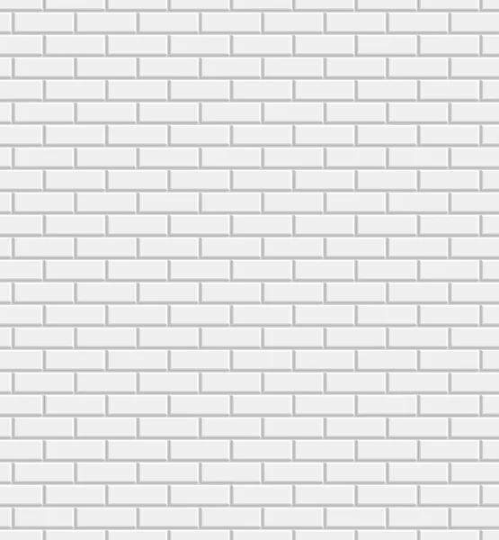 Vector white brick wall background — Stock Vector