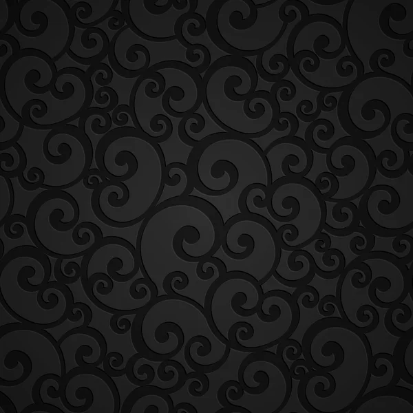 Floral Swirl Damask Seamless Pattern — Archivo Imágenes Vectoriales