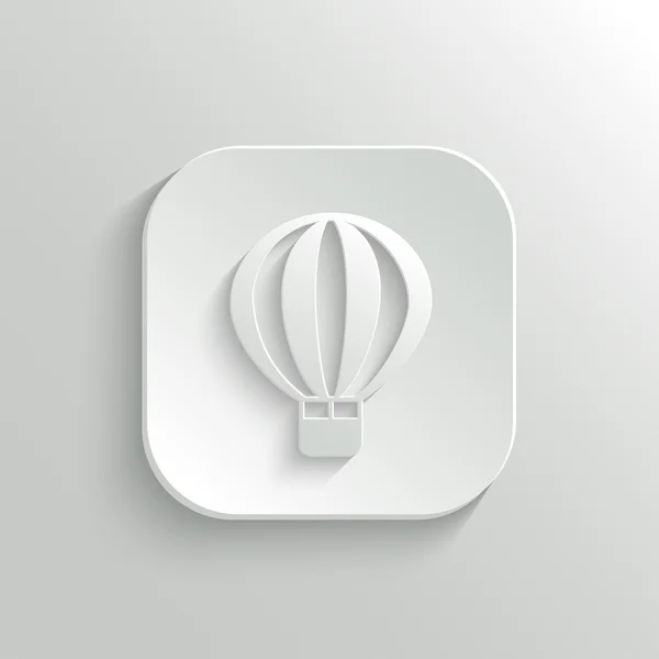 Lucht ballon icon - vector web knop — Stockvector