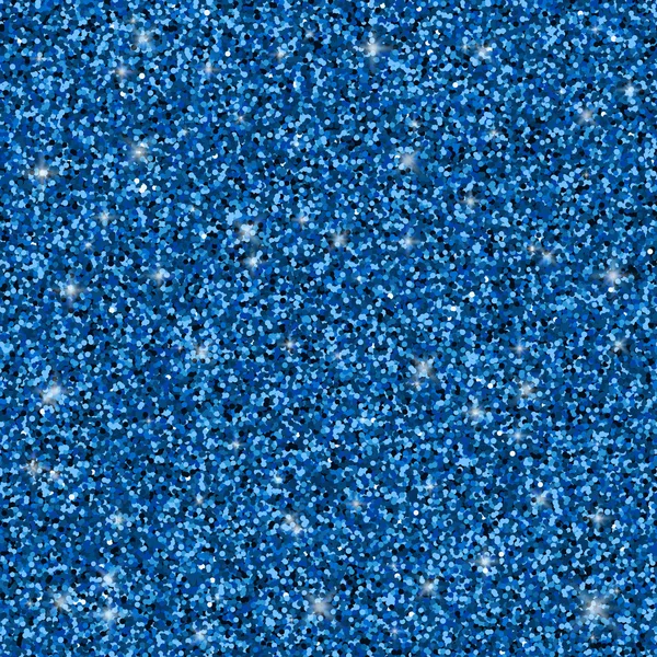 Dunkel blau glitter nahtlose Muster, Vektor-Textur — Stockvektor