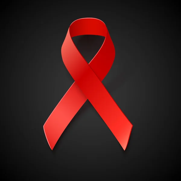 Ribbon Kesadaran AIDS - Stok Vektor