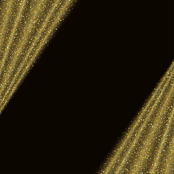 Анотація Векторний золотий блиск фону зоряної хвилі — стоковий вектор
