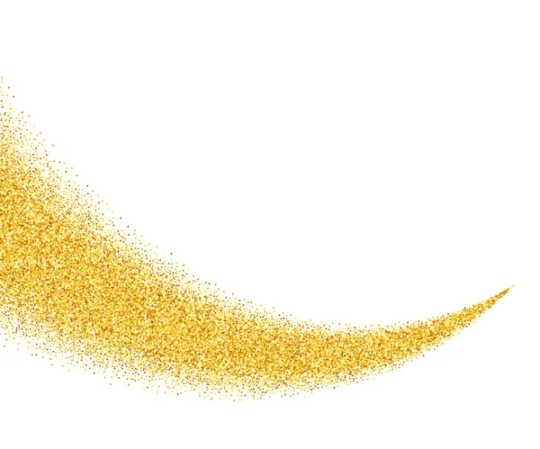 Abstract vector poussière d'or paillettes étoiles vague fond — Image vectorielle