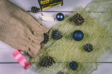 Noel ve Yeni Yıl tatilleri arka plan, kış mevsimi.