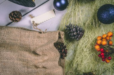 Noel ve Yeni Yıl tatilleri arka plan, kış mevsimi.