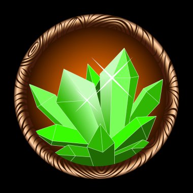 sihirli crysta simgesiyle