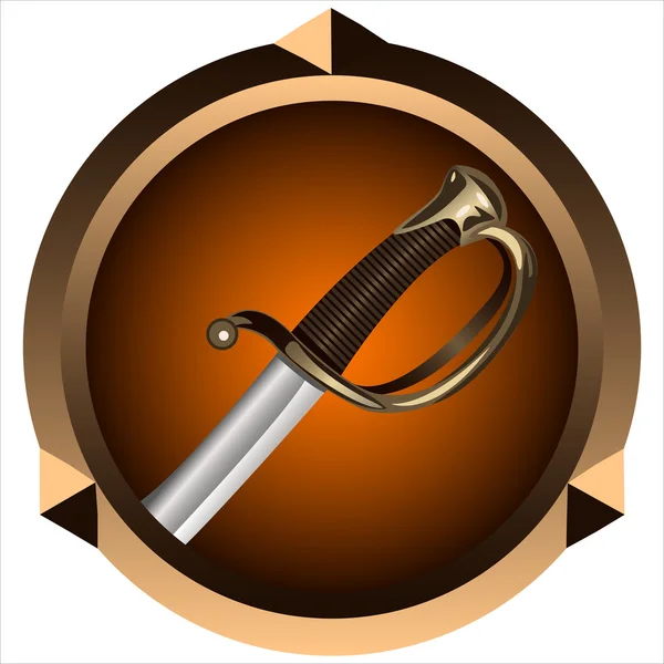 Icon pirate swords — Stock Vector