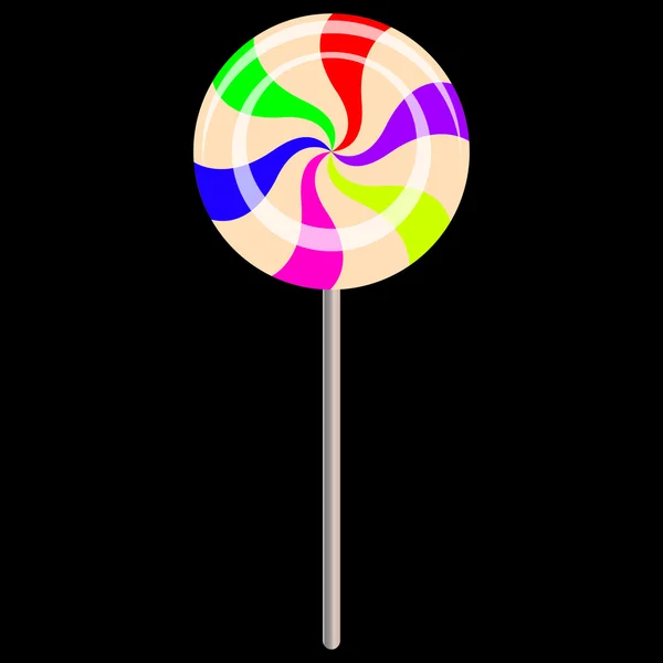 Socker söt Lollipop — Stock vektor