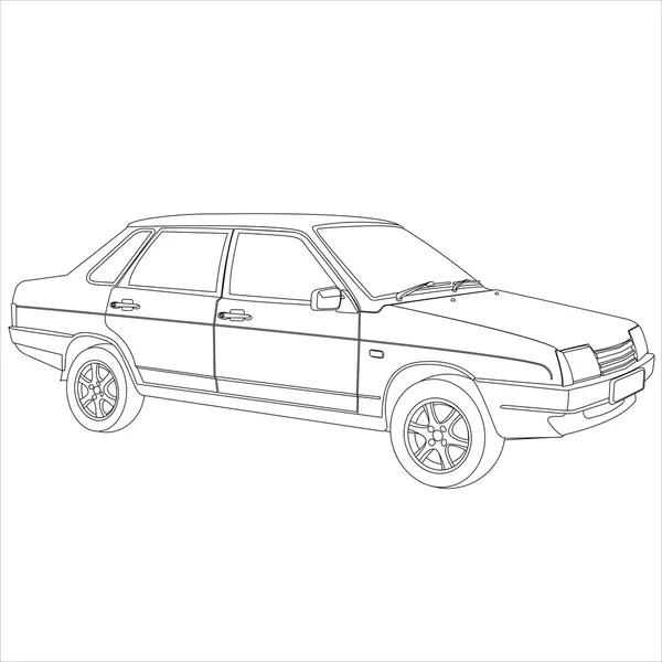 Automobile retro car — Stock Vector
