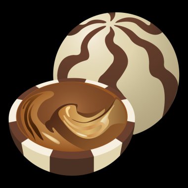 Tatlı çikolata şekeri