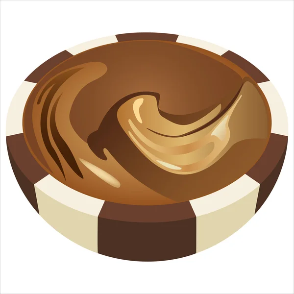 Caramelo de chocolate dulce — Vector de stock