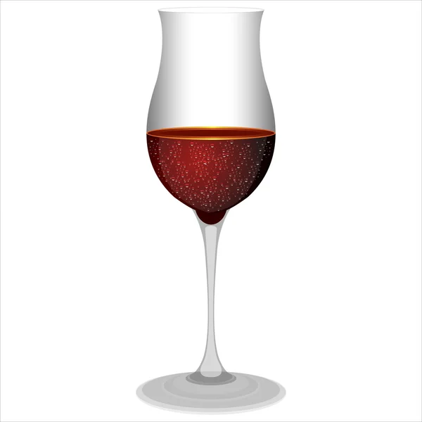Um copo de vinho tinto —  Vetores de Stock
