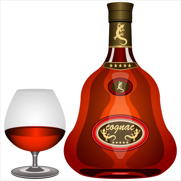 Vettore di cognac di lusso — Vettoriale Stock