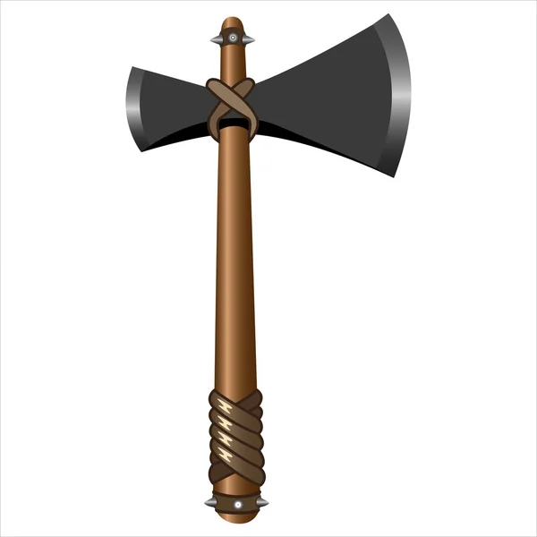 The old battle axe — Stock Vector