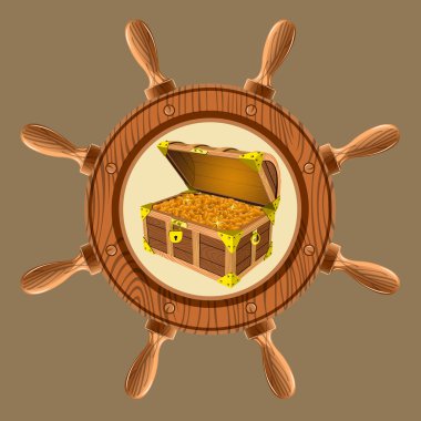 icon pirate chest clipart
