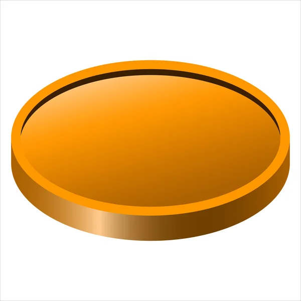 Pièce d'or vecteur — Image vectorielle