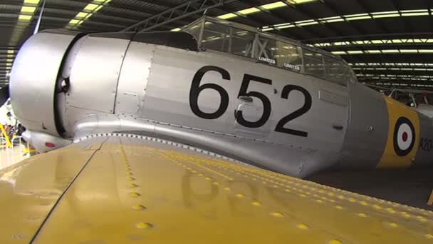 Wirraway Zoom Fom Wing — Stockvideo