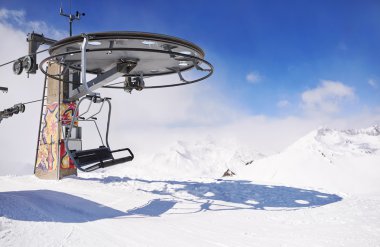 Teleferik kışın tekerlek 