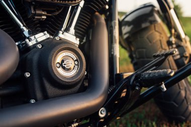 Harley Davidson Şişko Bob 114 2020, Kharkiv, Ukrayna - 15 Temmuz 2021.