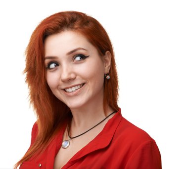 Kızıl saçlı kız eğleniyor çizdirme