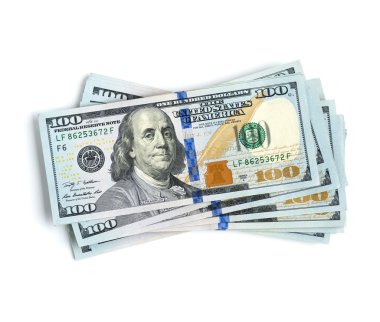  100 dolar faturaları yığını