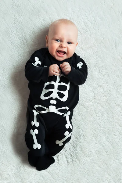 Baby dressed skeleton — Stock Photo, Image