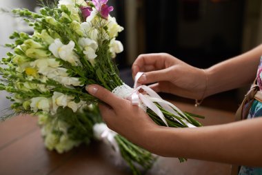 İşte güzel düğün buketi