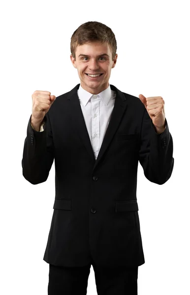 Man is happy and cheerful — Stock Photo, Image