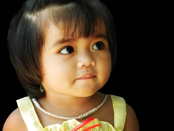 幸せな小さな少女の肖像画 — ストック写真