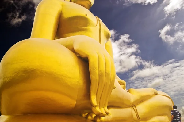 The Big Buddha in thailand temple. — Stock Photo, Image