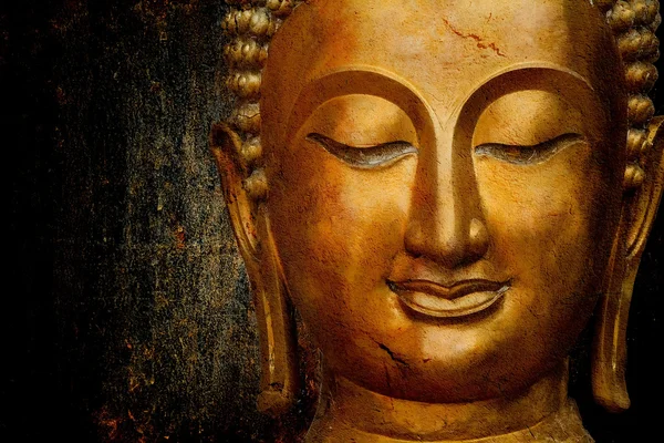Buda alanı metni heykeli — Stok fotoğraf