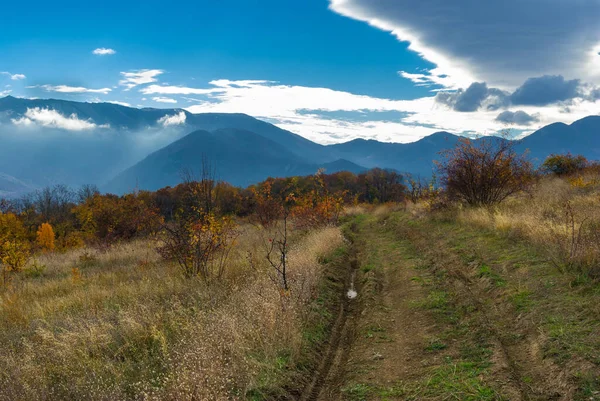 Abendliche Landschaft Der Krimberge Der Nähe Der Stadt Aluschta Zur — Stockfoto