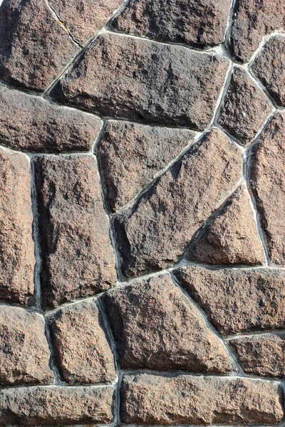 Old stone pebble wall texture — Stock Photo, Image