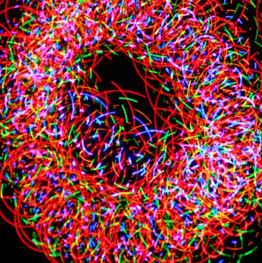 Renkli ışıklar, uzun pozlama arka plan