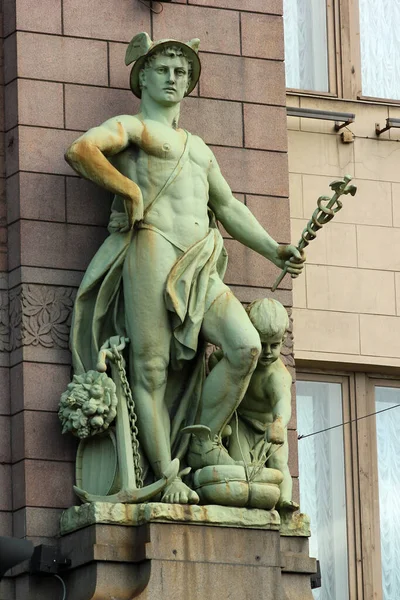 Sint Petersburg Rusland Juli 2017 Art Nouveau Sculpturen Yeliseyev Emporium — Stockfoto