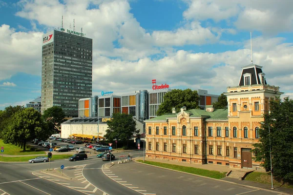 Riga Lettland Juli 2017 Gebäude Des Landwirtschaftsministeriums Der Zitadellenbank Und — Stockfoto