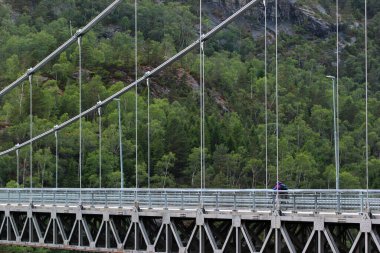 Erfjord Köprüsü, Norveç, Rogaland 'da bir asma köprü. Bergen ve Stavanger arasındaki 13. yolda Erfjorden 'den geçiyor..