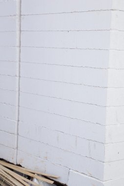 Beyaz hafif Beton taş yığını