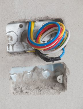 Elektrikli tel ile beton duvar