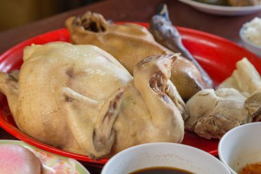 tavuk ve ördek Çin yeni yılı gıda için