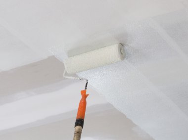 bezi ile tavan alçı sıva boya