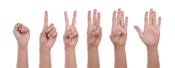 Hand show the number one — Stock Photo, Image