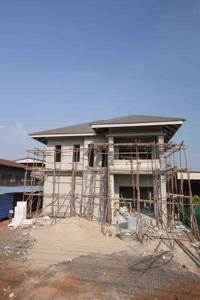 Canteiro de obras de casa nova — Fotografia de Stock