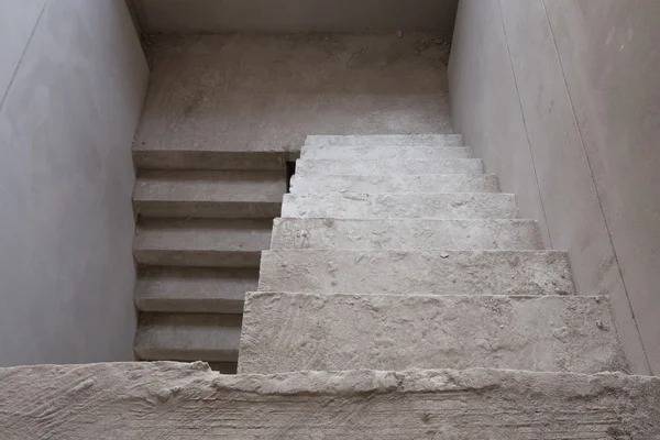 Staircase cement concrete structure in residential house buildin — Stock Photo, Image