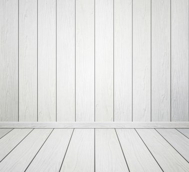 boş oda iç ahşap duvar ve zemin ile