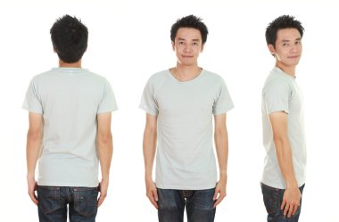 adam boş t-shirt ile 