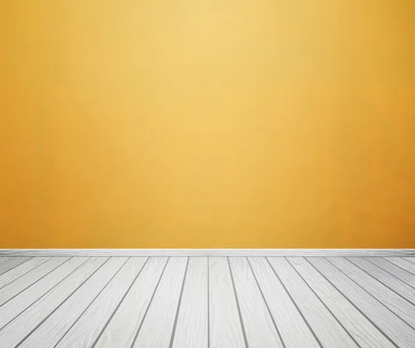 Interior de la habitación con pared de hormigón y suelo de madera — Foto de Stock